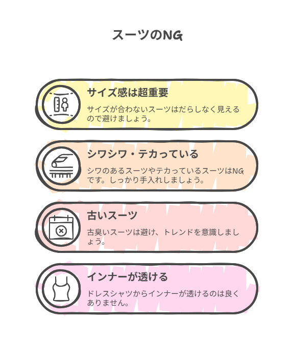 これだけは避けたい!婚活でもNGスーツ