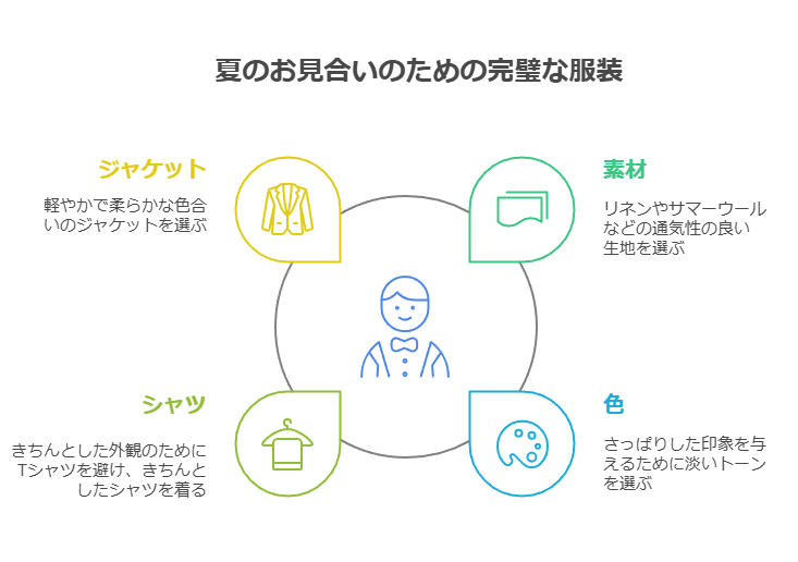 夏のお見合い：男性の服装ポイント