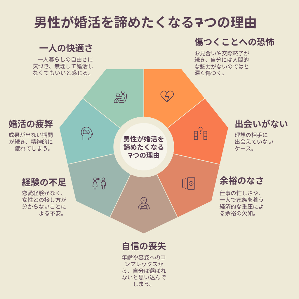 男性が婚活を諦めたくなる7つの理由