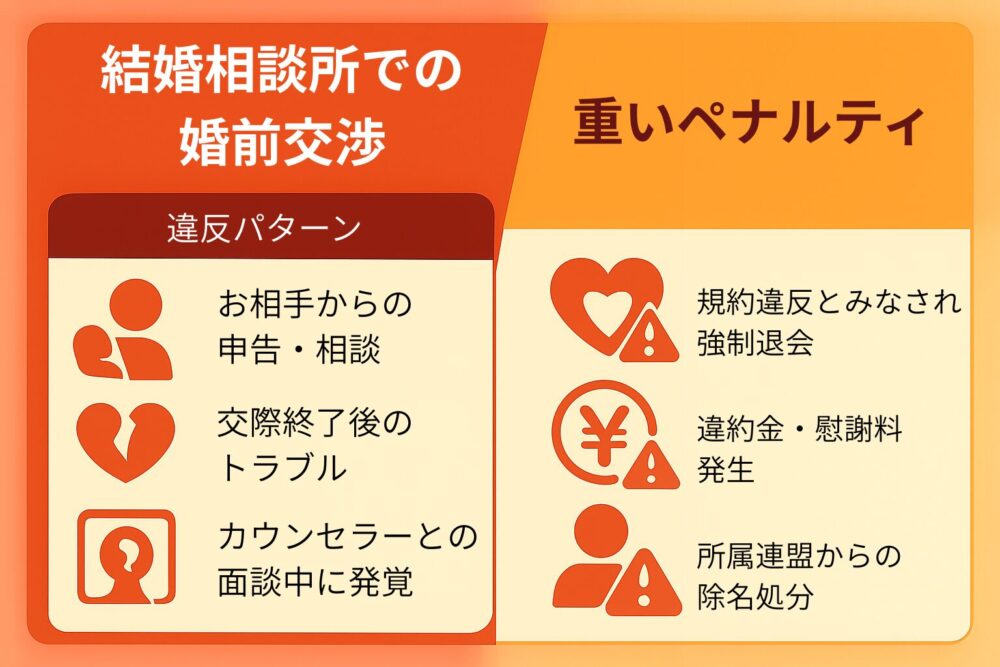 「バレないだろう」は危険！結婚相談所で婚前交渉が発覚するケースと重いペナルティ