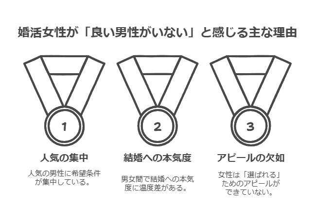 婚活女性が「男性不足」と感じてしまう3つの本当の理由