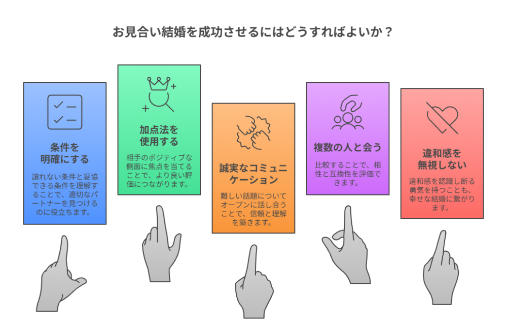 後悔しないために！お見合い結婚を成功させる5つのコツ