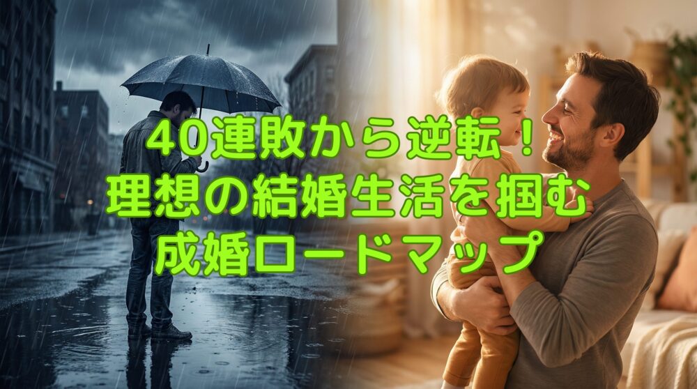 40連敗から逆転！理想の結婚生活を掴む成婚ロードマップ