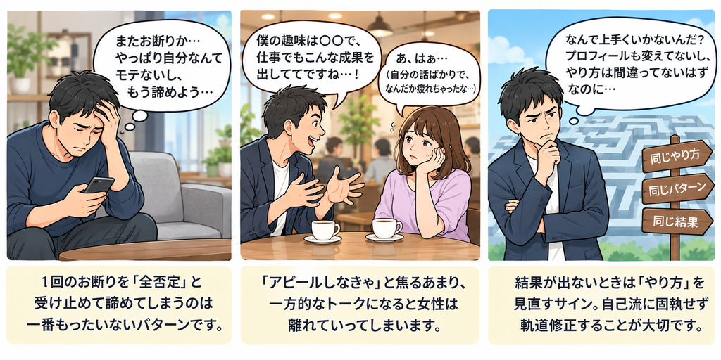 恋愛経験がない男性が婚活でやってはいけないこと